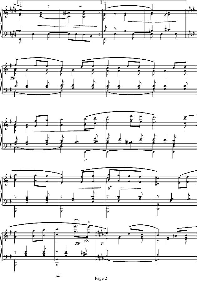 爱的致意钢琴曲谱（图2）