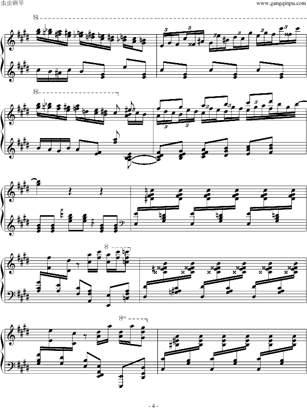 卡门幻想曲钢琴曲谱（图4）