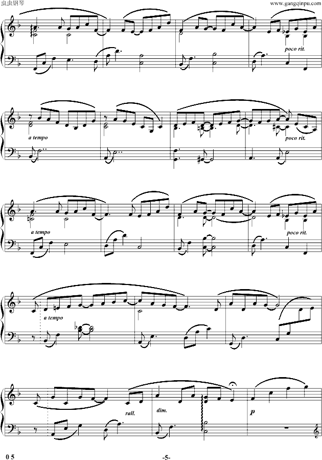 我甜蜜的情人节钢琴曲谱（图5）