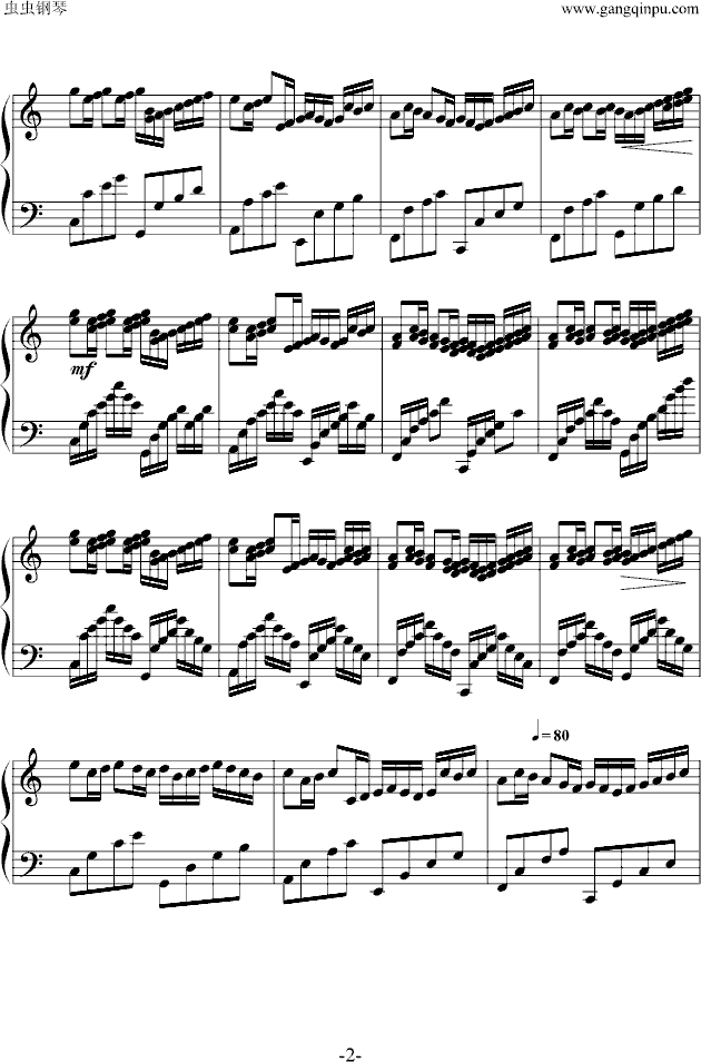 VARIATIONS ON THE KANON钢琴曲谱（图2）