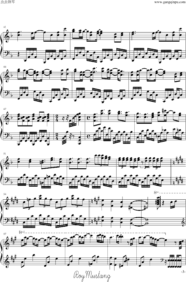 【毕业歌】「桜ノ雨」钢琴曲谱（图3）