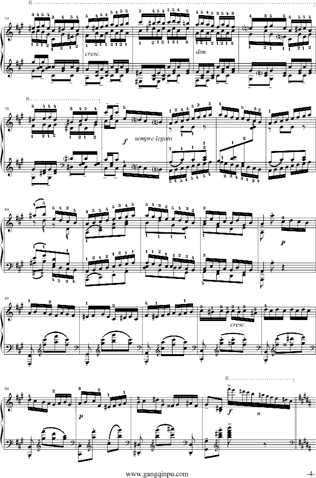 土耳其进行曲（改编版）钢琴曲谱（图4）
