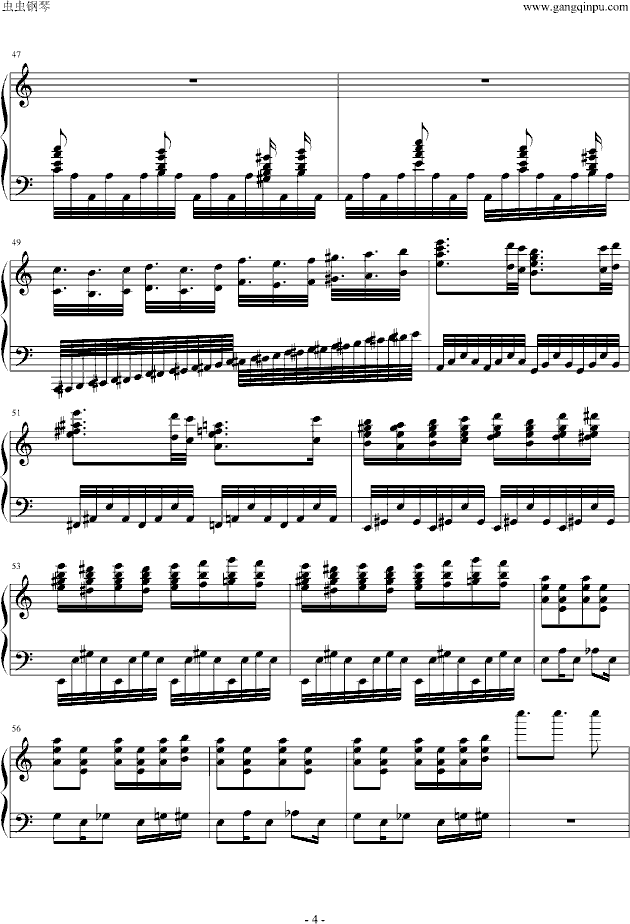幽灵盛典No.2钢琴曲谱（图4）