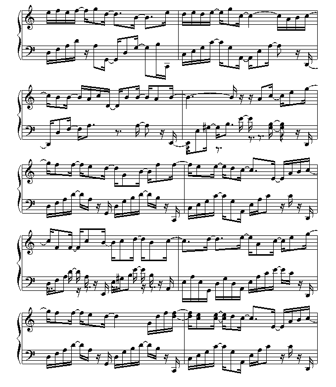 爱的天国钢琴曲谱（图2）