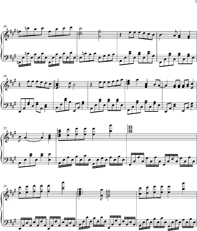缺氧钢琴曲谱（图3）