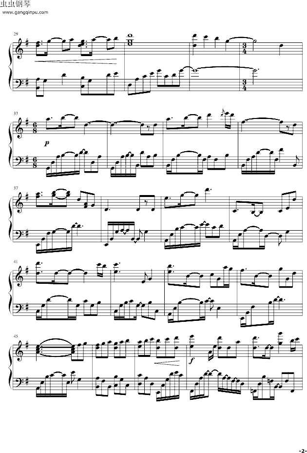 Ribbonized钢琴曲谱（图2）