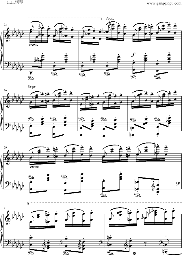 肖邦练习曲钢琴曲谱（图3）