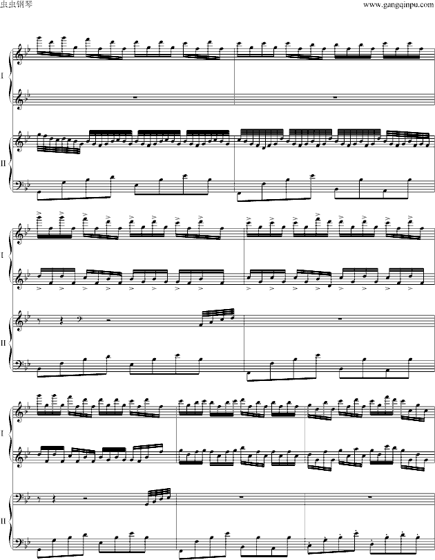 红灯笼钢琴曲谱（图7）