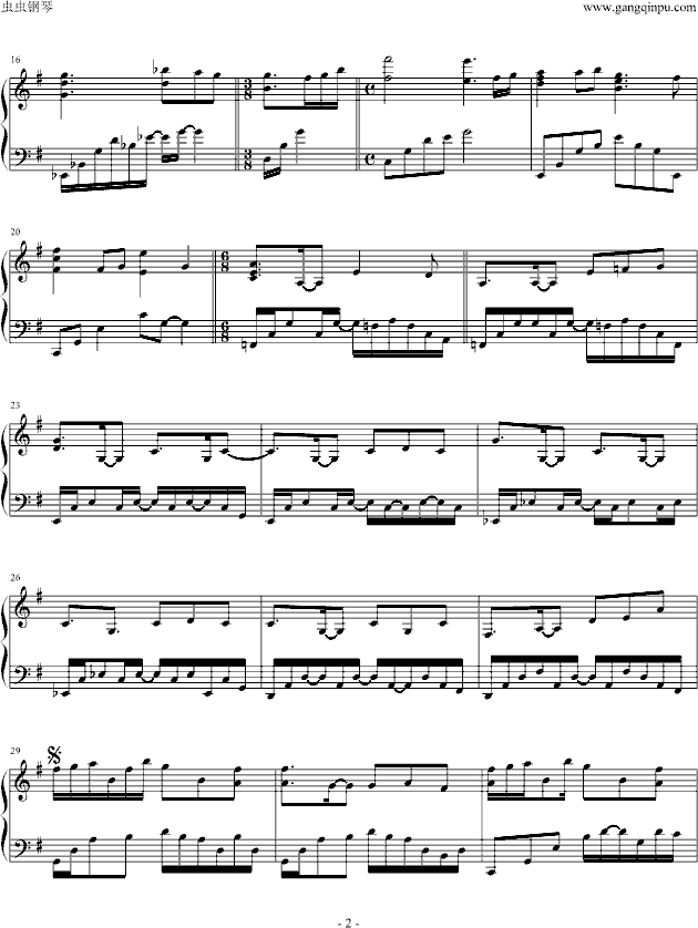 Loanna钢琴曲谱（图2）