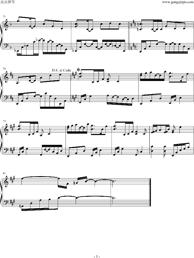 Loanna钢琴曲谱（图5）