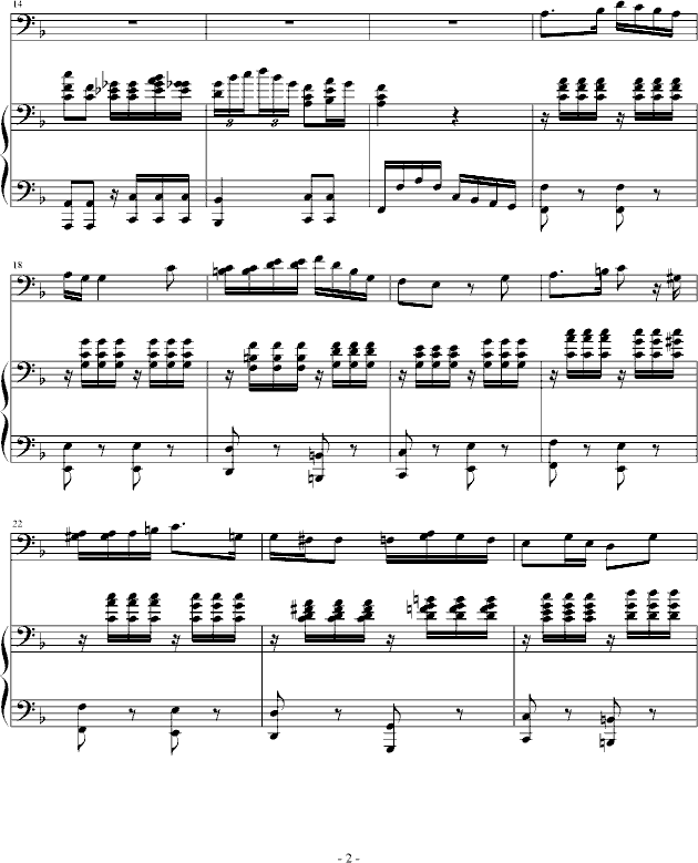 大提琴协奏曲钢琴曲谱（图2）