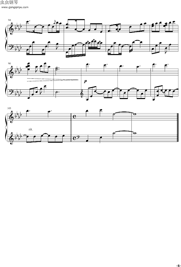 Ribbonized钢琴曲谱（图5）