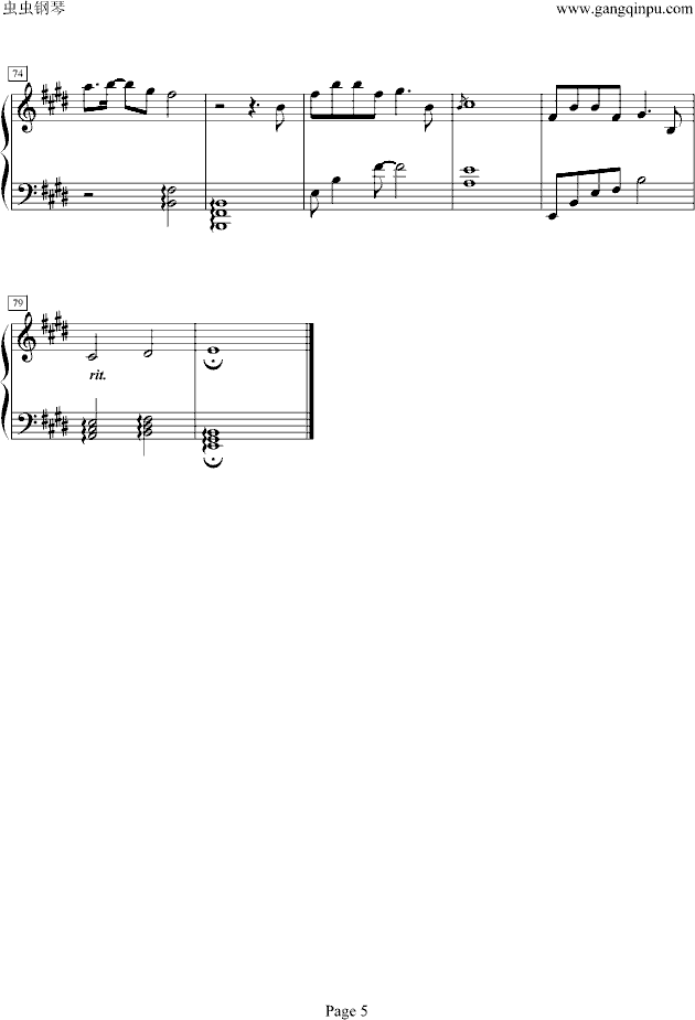 爱如空气钢琴曲谱（图5）