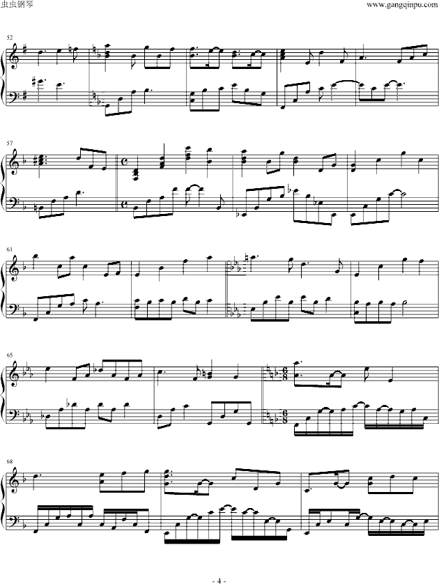 Loanna钢琴曲谱（图4）