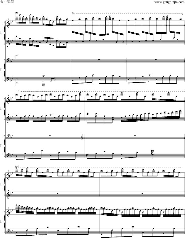 红灯笼钢琴曲谱（图6）