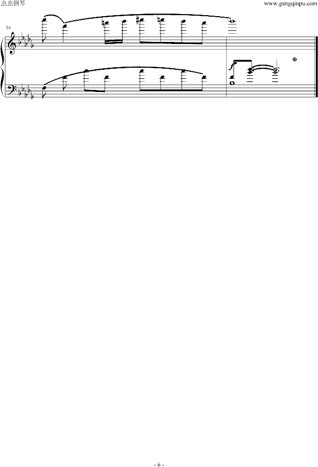秋日私语钢琴曲谱（图6）