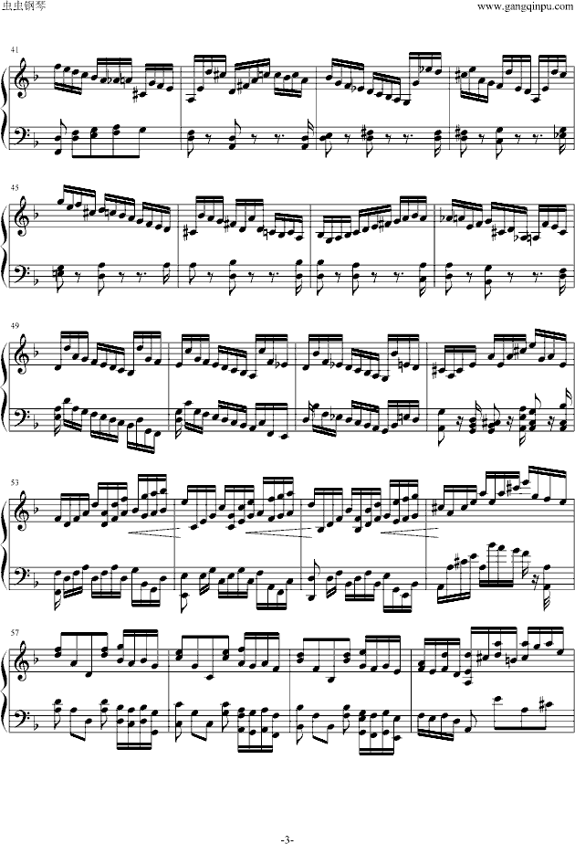 巴赫神作BWV.1004Chaconne改编钢琴曲谱（图3）