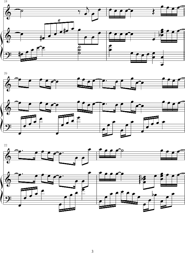 向左走向右走钢琴曲谱（图3）