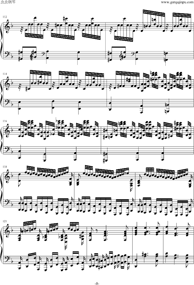 巴赫神作BWV.1004Chaconne改编钢琴曲谱（图8）