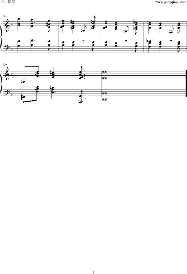 巴赫神作BWV.1004Chaconne改编钢琴曲谱（图9）