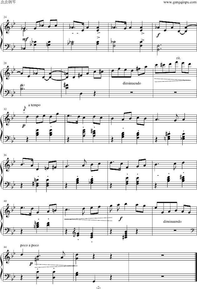 Mazurka钢琴曲谱（图2）
