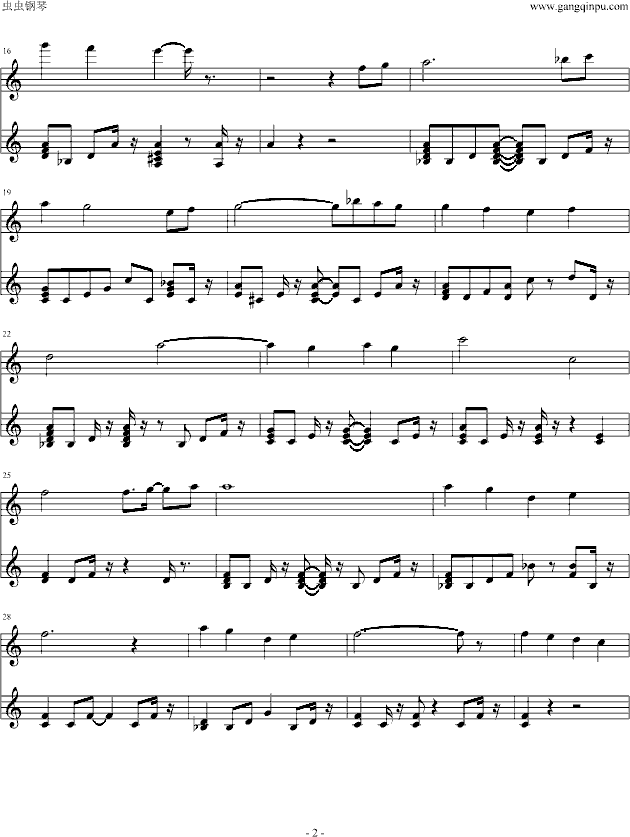 圣战系谱—奥古斯多利亚的动乱钢琴曲谱（图2）