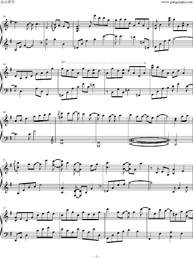 Letter钢琴曲谱（图3）