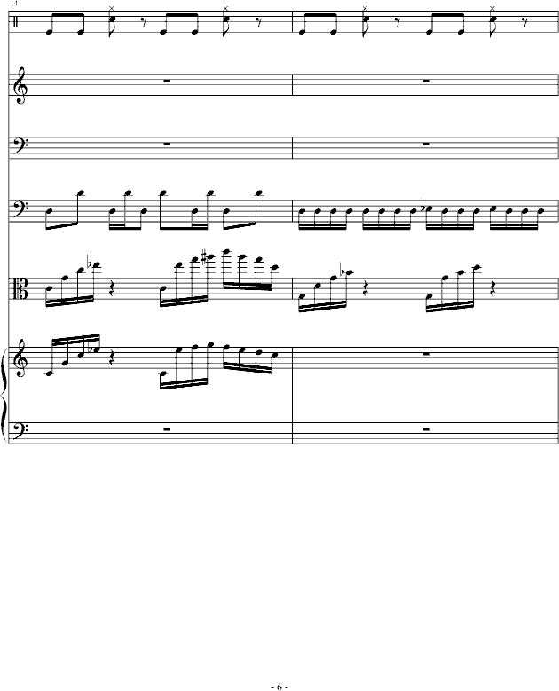 骑士精神钢琴曲谱（图6）