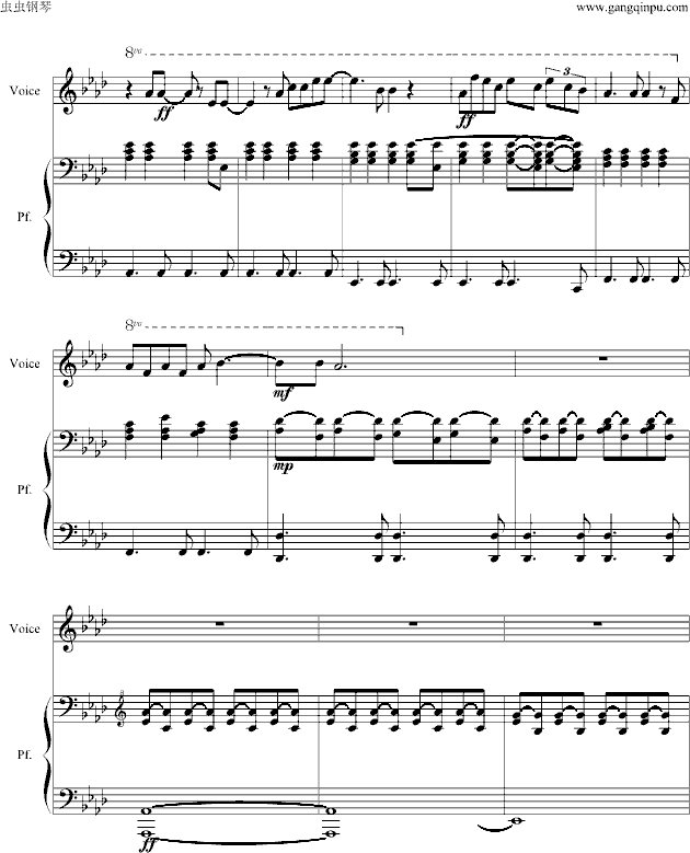 Run钢琴曲谱（图5）