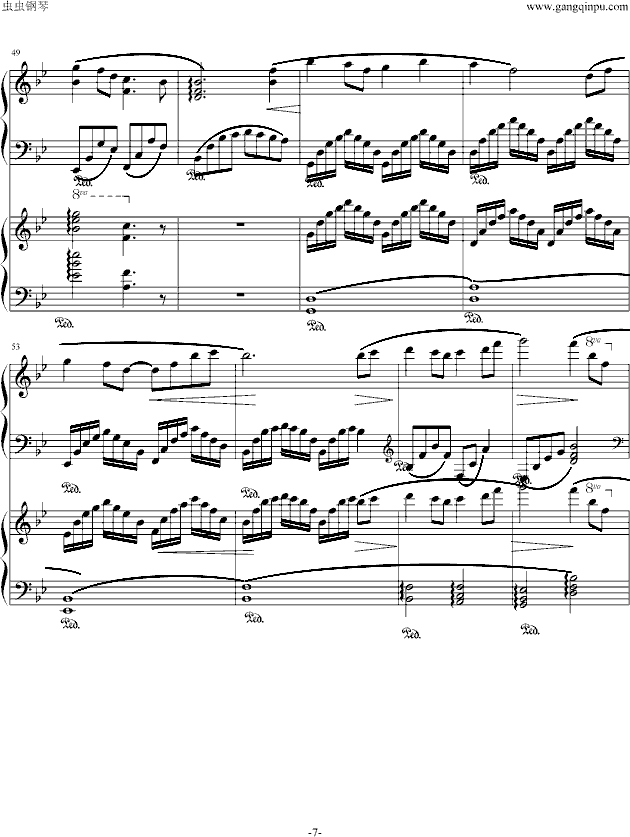 小夜曲钢琴曲谱（图7）