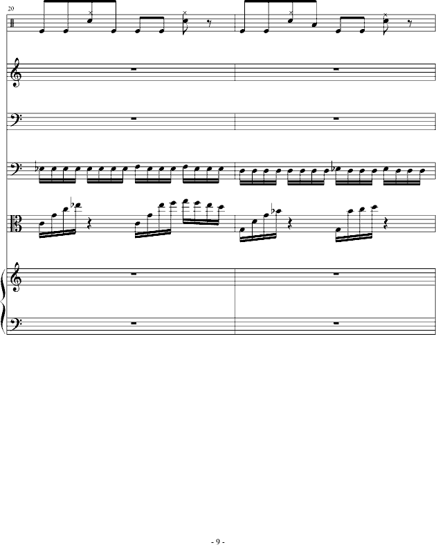 骑士精神钢琴曲谱（图9）