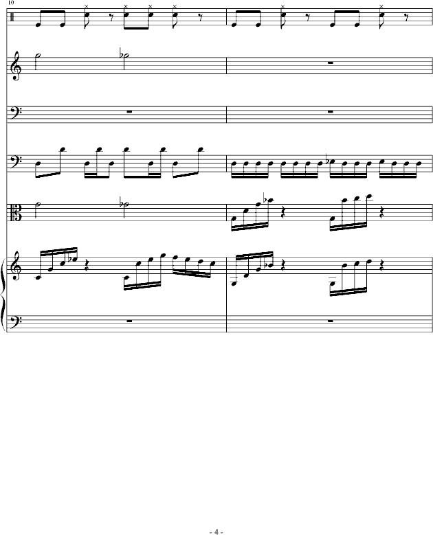 骑士精神钢琴曲谱（图4）