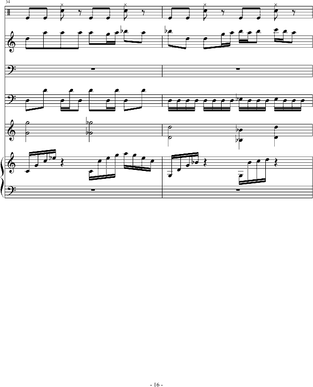 骑士精神钢琴曲谱（图16）