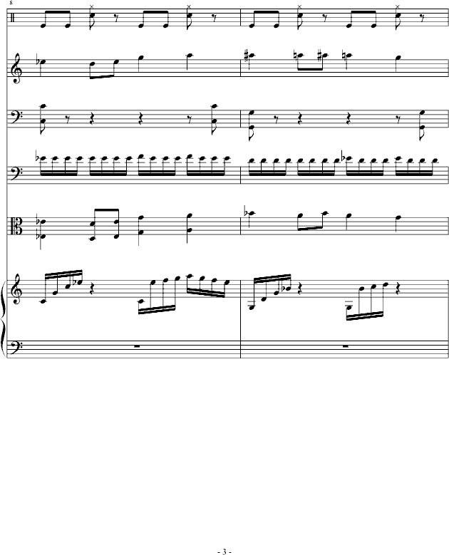 骑士精神钢琴曲谱（图3）