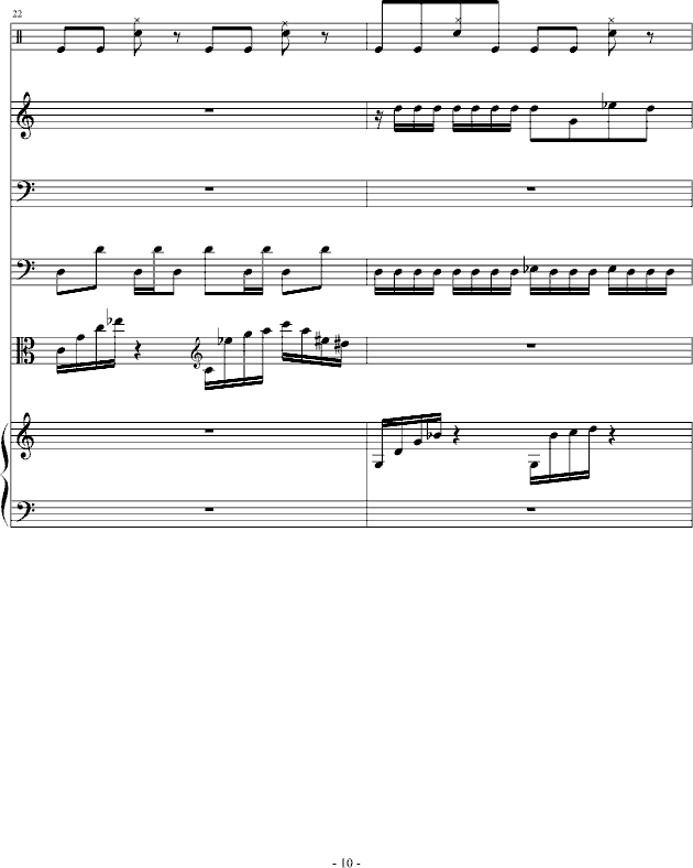 骑士精神钢琴曲谱（图10）