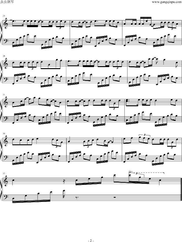 星座书上钢琴曲谱（图2）