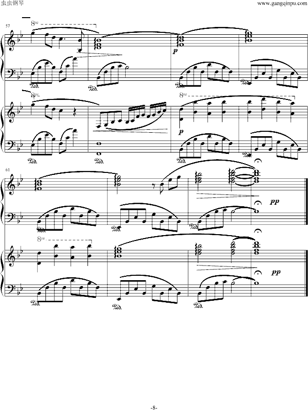 小夜曲钢琴曲谱（图8）