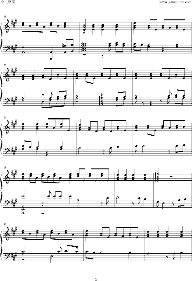 the rose钢琴曲谱（图2）
