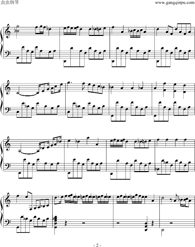 zarda钢琴曲谱（图2）