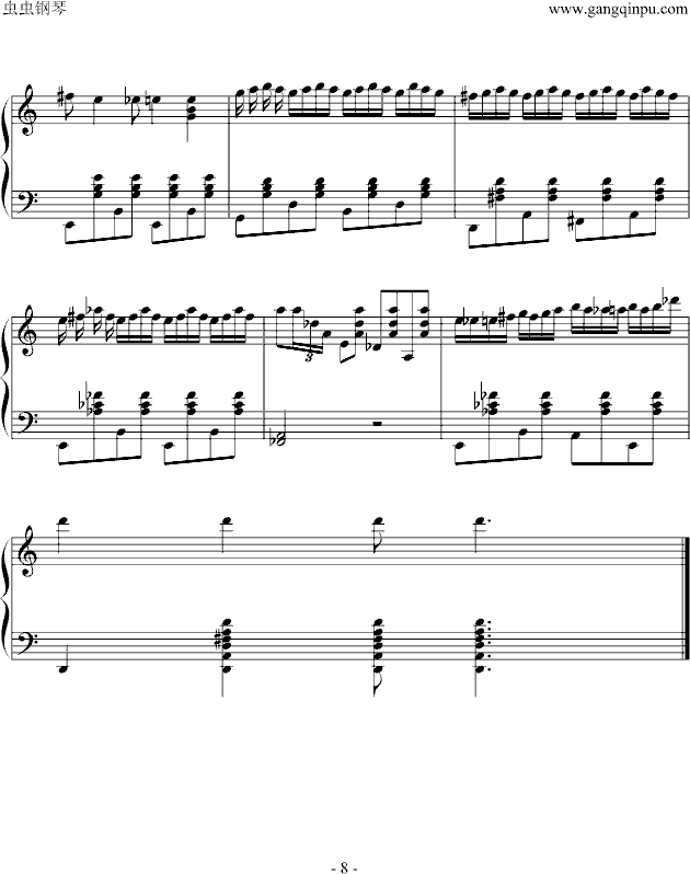 zarda钢琴曲谱（图8）