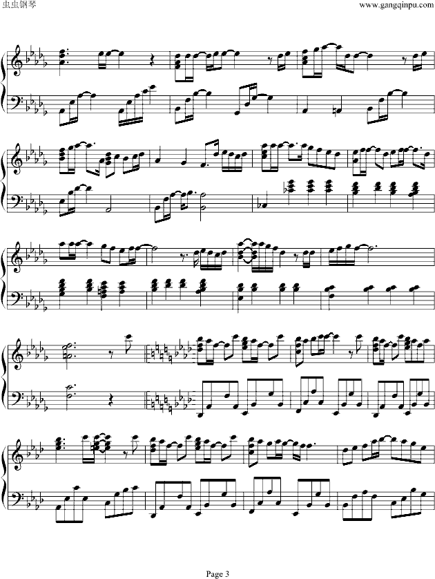 No Way To Say钢琴曲谱（图3）