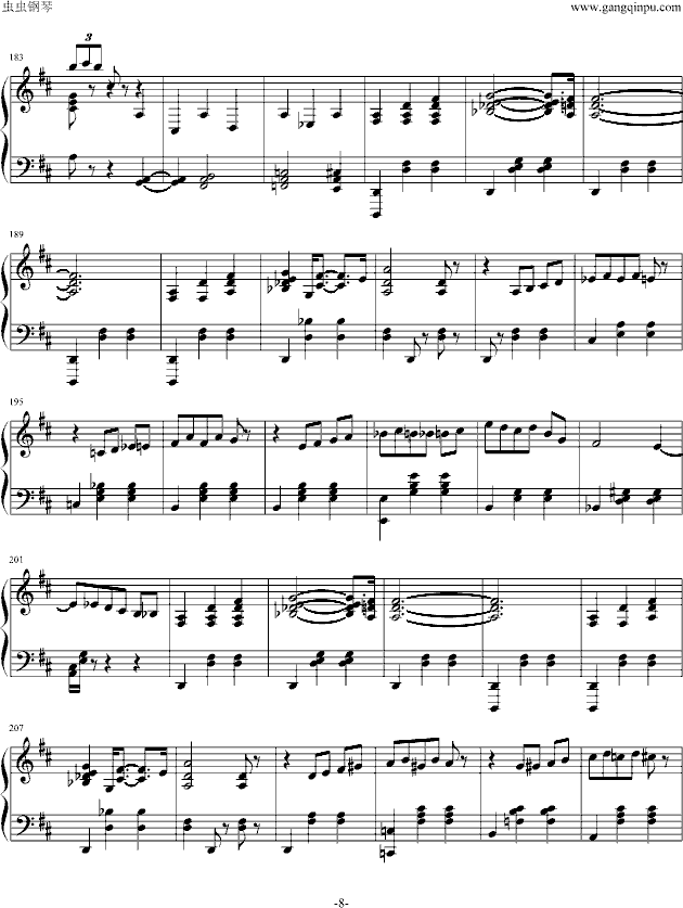 花之圆舞曲钢琴曲谱（图8）