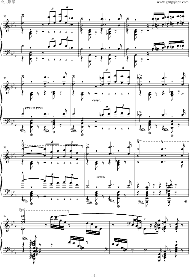 英雄钢琴曲谱（图4）