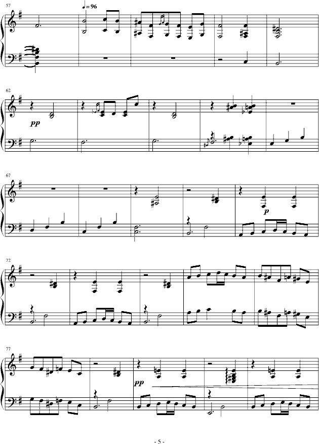 西班牙乐曲钢琴曲谱（图5）