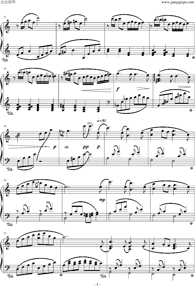 更替的四季钢琴曲谱（图3）