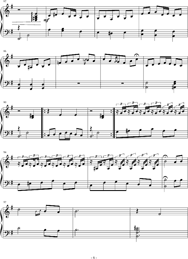西班牙乐曲钢琴曲谱（图6）