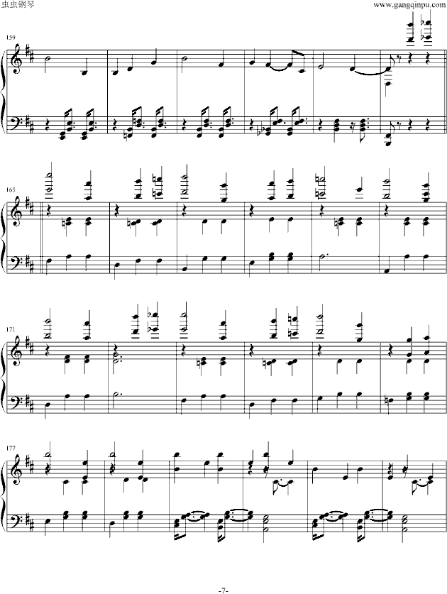花之圆舞曲钢琴曲谱（图7）
