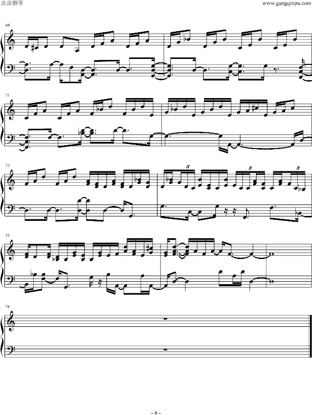 帕萨卡利亚钢琴曲谱（图6）