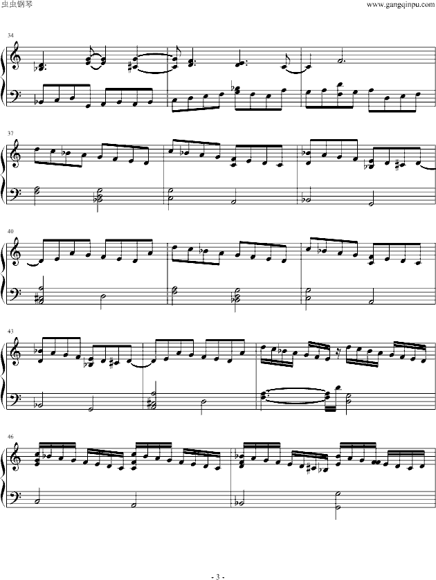 帕萨卡利亚钢琴曲谱（图3）