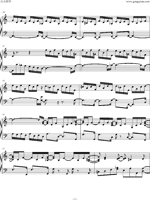 帕萨卡利亚钢琴曲谱（图5）